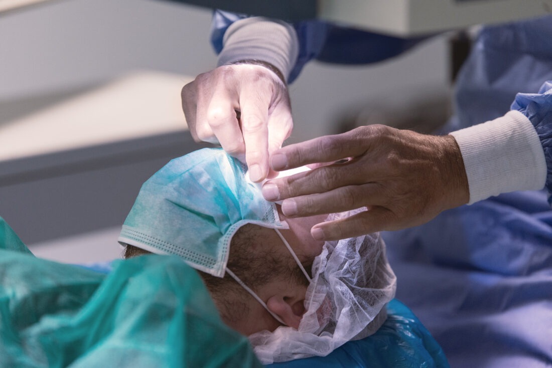 foto professionale trattamento in sala operatoria