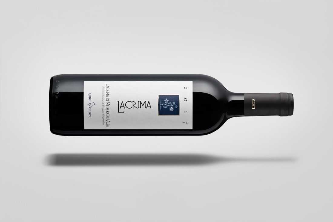 Lacrima di Morro d'Alba wine bottle photographed in Italy by Inlet Studio for commercial still life.