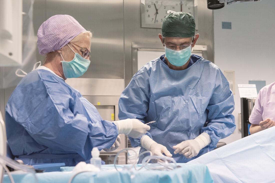foto professionale trattamento in sala operatoria